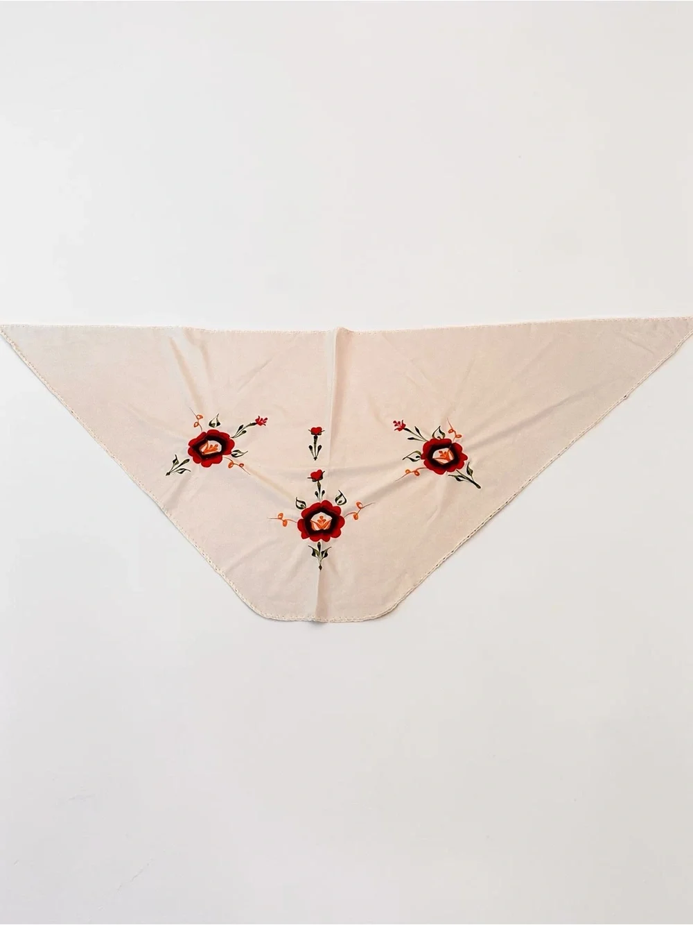Vintage Boho Embroidered Shawl